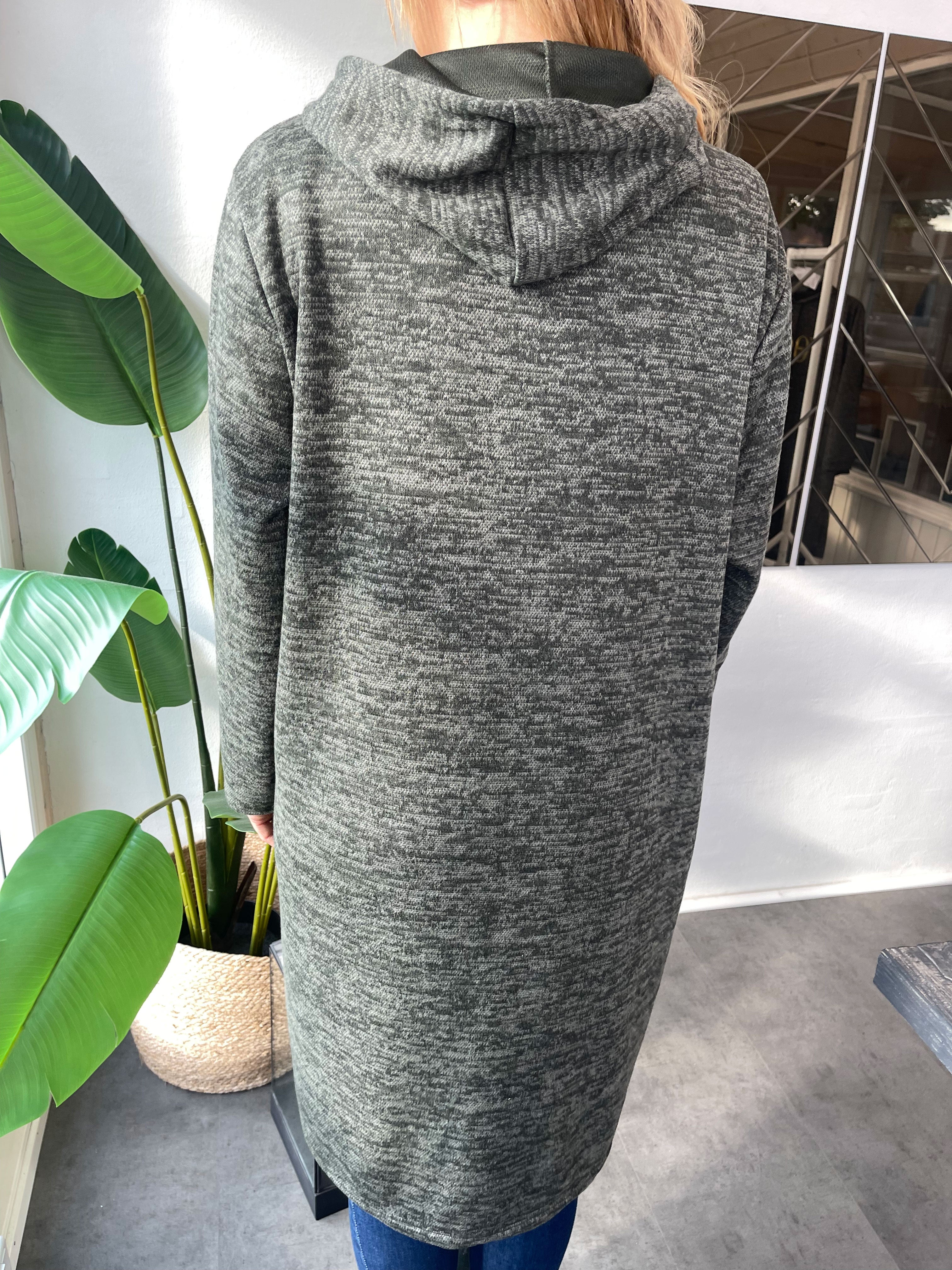 Sarita - Hoodie kjole med skrift